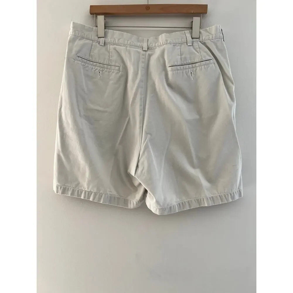 J. Crew 100% Cotton Casual Khaki Chino Shorts Size 38 SG
